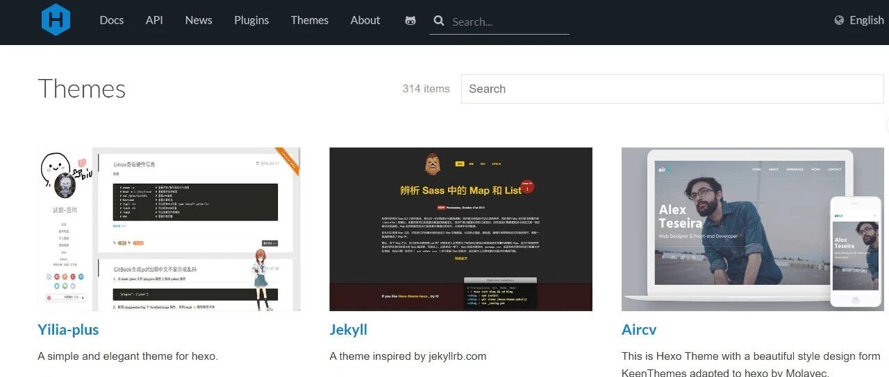 用Hexo+Github Pages搭建私人博客（第四站）:修改主题